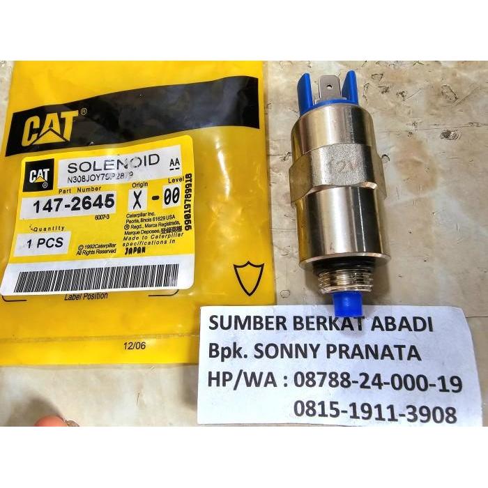 Solenoid 12Vdc 147-2645 X4190 1472645 147 2645 For Cat Ca1472645 Ca 1472645 Terbatas