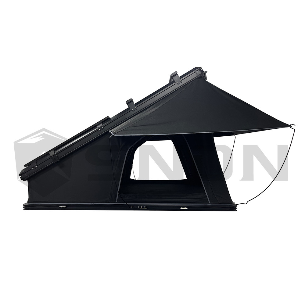 4X4 Camping Triangle Car Rooftop Tent Hard Clamshell Aluminum 4 Person Hard Shell Roof Top Tent With