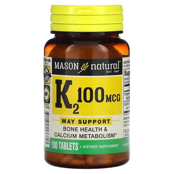 MASON VITAMIN K2 VIT K2 VITAMIN K VIT K VITAMIN D3 D VIT D3 D 100 TAB