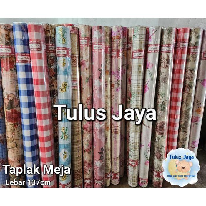 Terlaris Taplak Meja Taplak Meja Makan / Ruang Tamu Anti Air Meteran dijual per 100 cm
