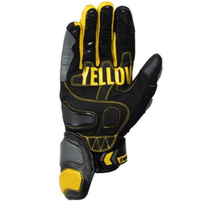 Glove Yellow Corn Yg-346 Black/Yellow Sarung Tangan Motor Original