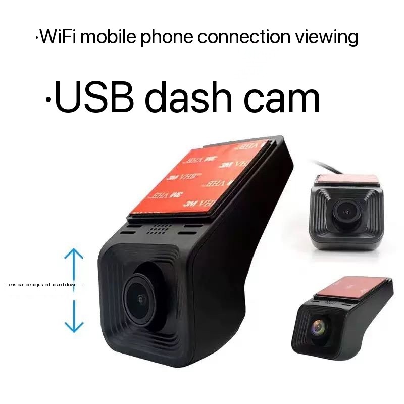 USB Hidden Car Dash Cam 4K/1080P HD DVR Camera WiFi Mobile Phone Connection