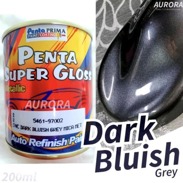 Cat Abu-Abu Metalik Dark Bluish Grey 1 Kg Abu-Abu Super Gloss Penta Cat Mobil Metalik Grei - Paint,