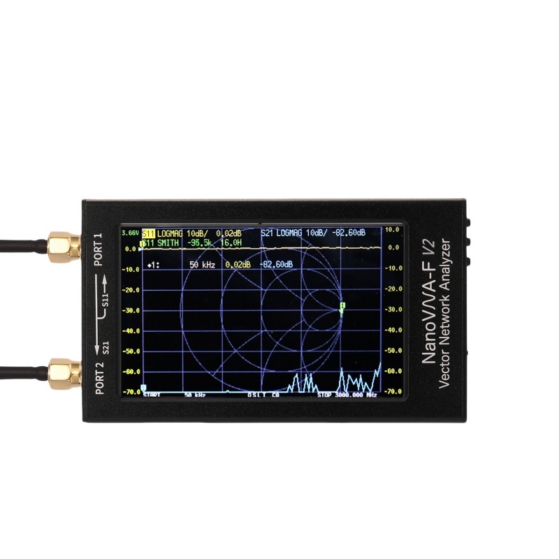 New NanoVNA-F V2 3GHz Vector Network Analyzer 4.3 inch Touch Screen NanoVNA Antenna Analyzer + RF De