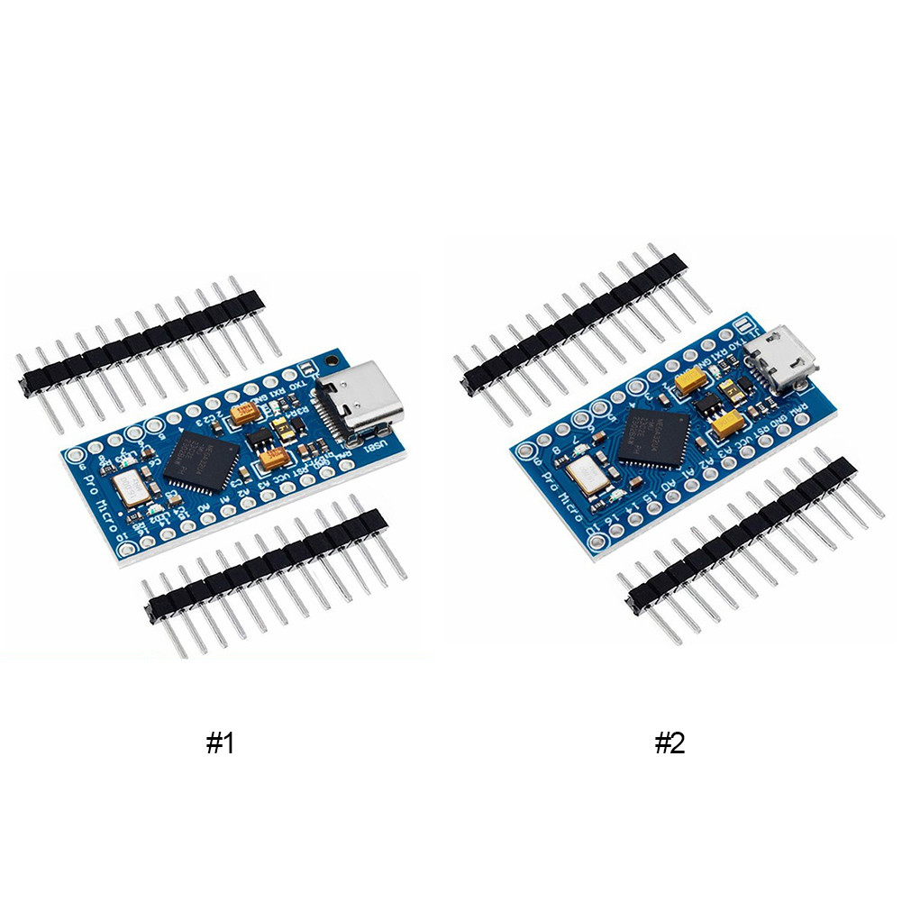 Pro Micro Module Controller With 2 Row Pin Header ATmega32U4 5V/16MHz Micro-USB Development Module B