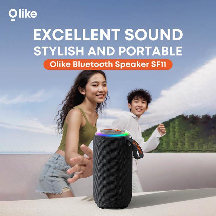 [Exclusive King Kevin] Olike Speaker Bluetooth Sf11 Bass 5W Led Light Hd Audio Stereo Bass Max Radio