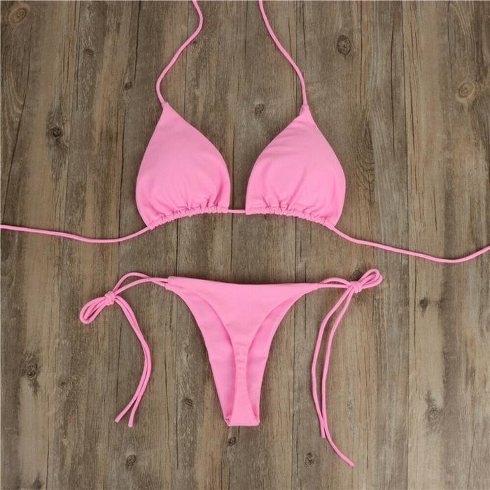 [Nl] Kualitas Bagus Bikini Set 1 Set Cd Pantai Berenang Pool Party Kolor Bh Dengan Busa Cup