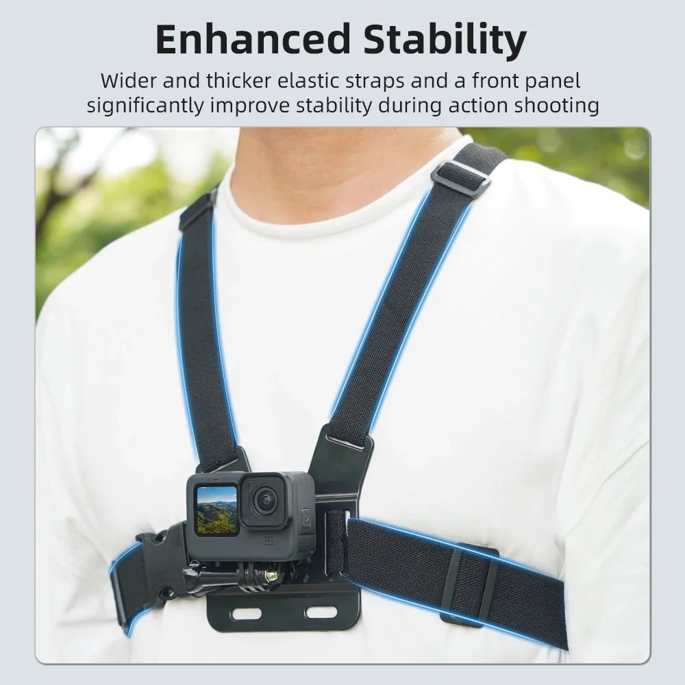 Chest Strap For DJI Osmo Action 6/5 Pro/4/GoPro/Insta360 Ace 2,Riding/Hiking Shooting Adjustable
