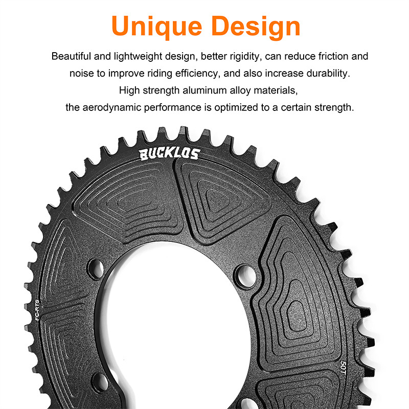 BUCKLOS 110BCD Chainring for Tiagra 4700/105 5800/Ultegra 6800 Road Bike Chainring Bicycle 110 BCD