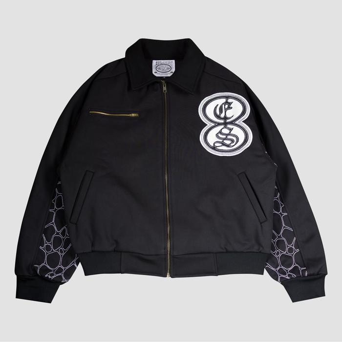 EVILSPIRIT VARSITY JACKET - MEDELIN BLACK UNISEX