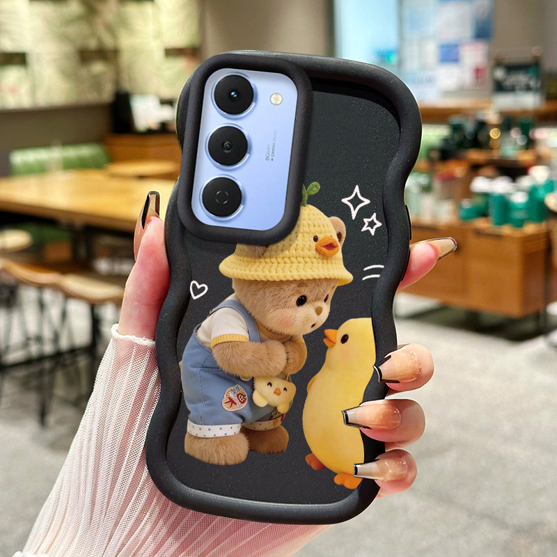Casing Untuk Tecno Spark 40 Pro Case Casing pola Beruang kecil dan bebek Kasing HP ceruk Kesing mewa