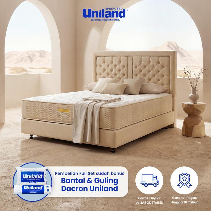 Promo Uniland Springbed Rivera Brilliant Firmtop Spring Bed Full Set Sale