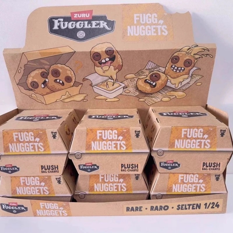 Original Fuggler Fugg Nuggets Plush Blind Box Keychain Ugly Cute Monster Trendy Collectible Toys