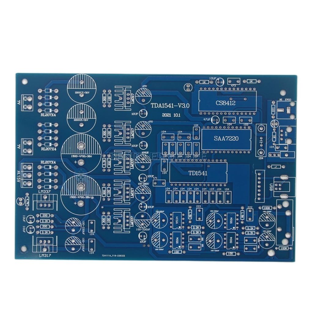 DIY HiFi TDA1541 Optical Coaxial USB DAC Audio Decoder Board PCB