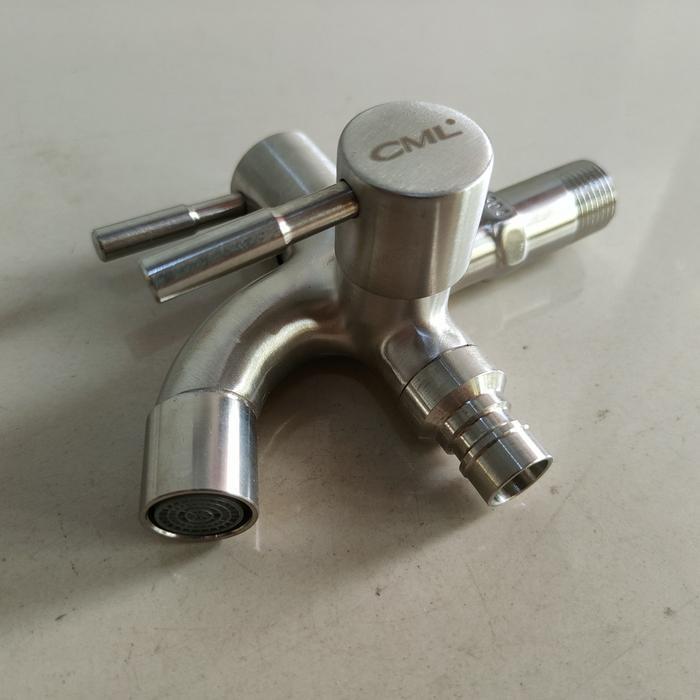 JMJ - Kran Shower Cabang Stainless 304 Camel / Kran Air Kombinasi Shower Mandi