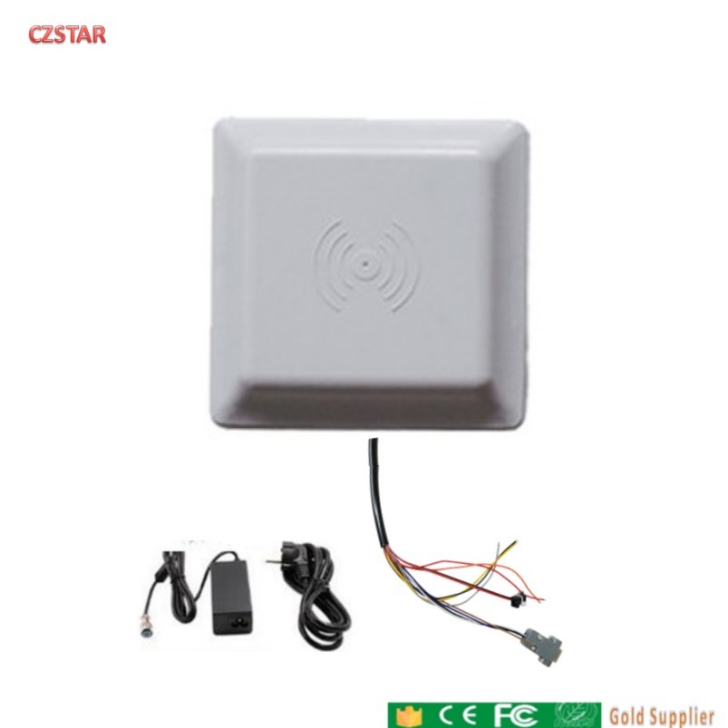 vehicle car integrated 9dbi antenna reader windshield tag card rfid long range rfid card reader