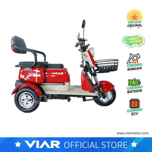 Sepeda Listrik Roda Tiga - Viar ER1 N - Original Viar Motor - Grey, BoDeBek