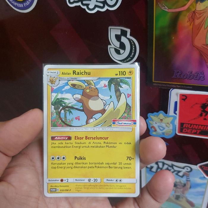 Alolan Raichu Promo Kartu Indomaret Pokemon TCG Indonesia