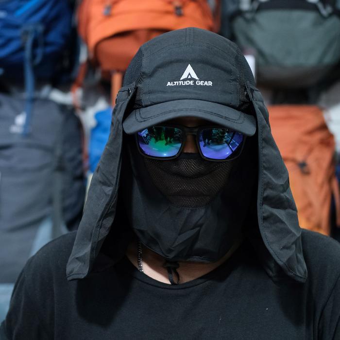 Eiger - Altitude gear Topi Mancing Anti UV Masker Jepang Outdoor Hat Pria Wanita
