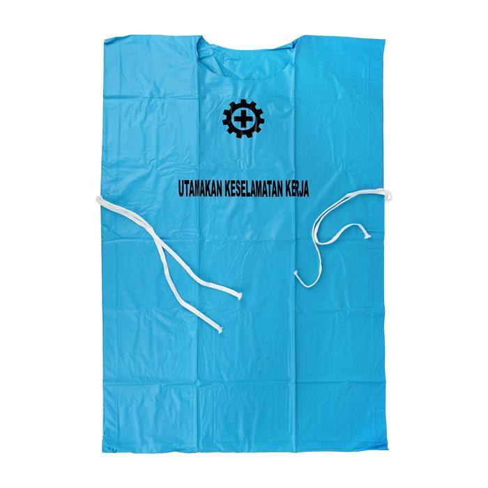Apron Celemek Kerja Pvc Anti Air Biru Hitam Kuning Silver