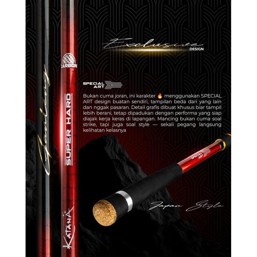 Joran Surf Spinning Katana Ganteng Ring Guide Fuji Shore Jig Terlaris