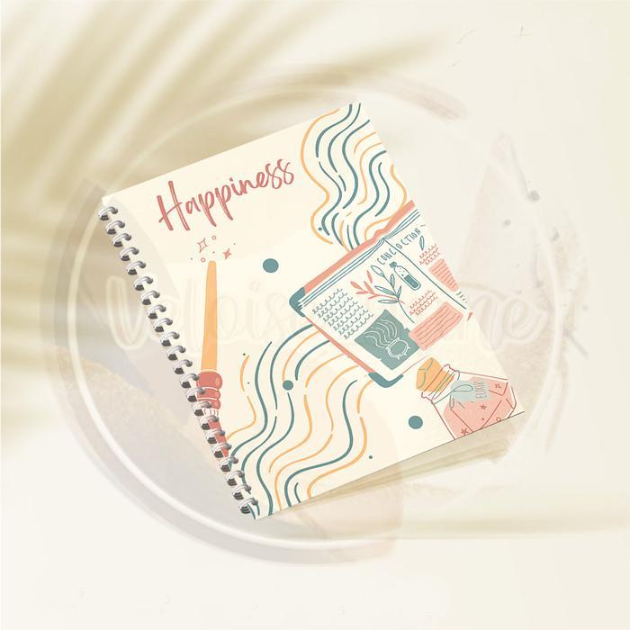 NOTEBOOK A6 BUKU CATATAN DIARY / JOURNAL BOOK / BUKU DIARY KECIL notebook aesthetic besar LINE BLANK
