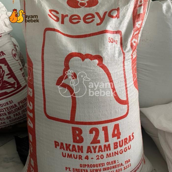 SREEYA B214 Pakan Ayam Kampung Buras / Ayam Kampung Usia 420 Minggu REPACK AyamBebek Pakan dan