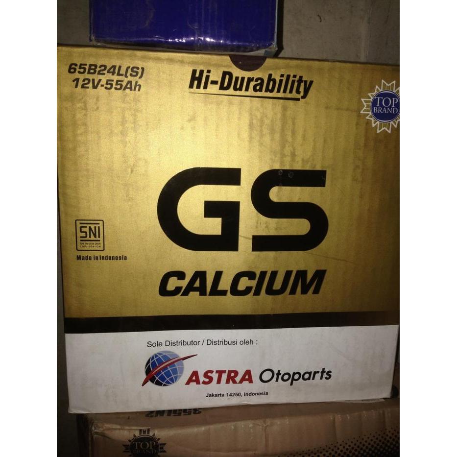 GS CALCIUM 65B24LS 55B24LS aki mobil HRV YARIS RAIZE ROCKY SIENTA CRV
