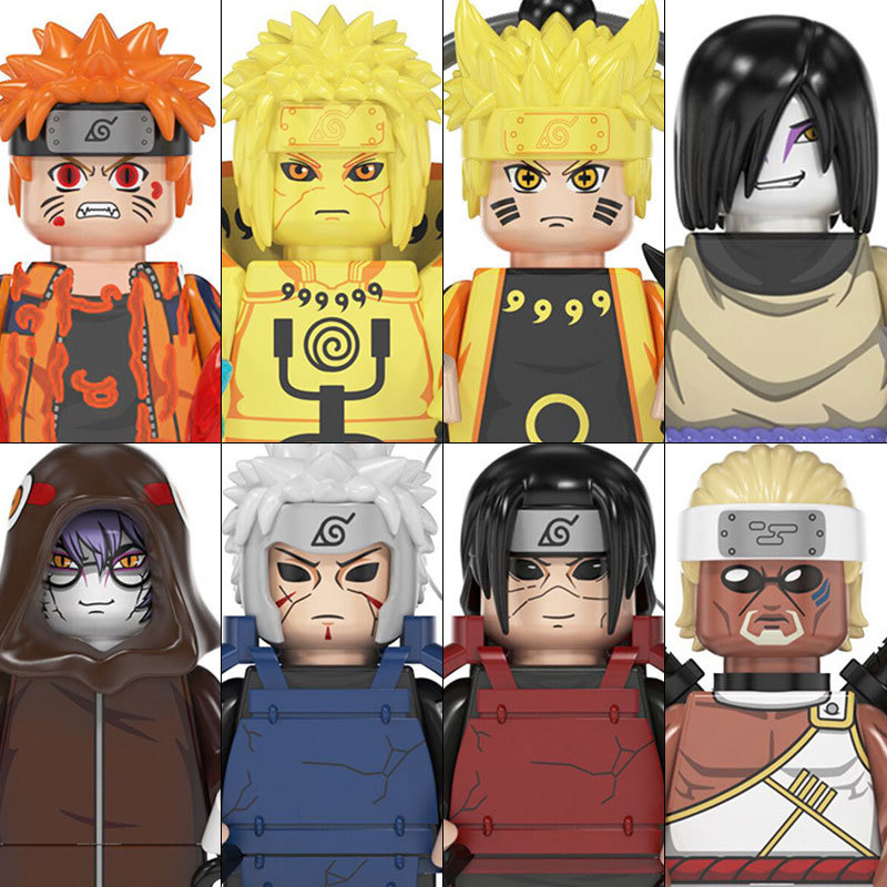 WM6155 Naruto Building Blocks Rikud Sennin Boruto Mitsuki Gaara Namikaze Minato Tobirama Action