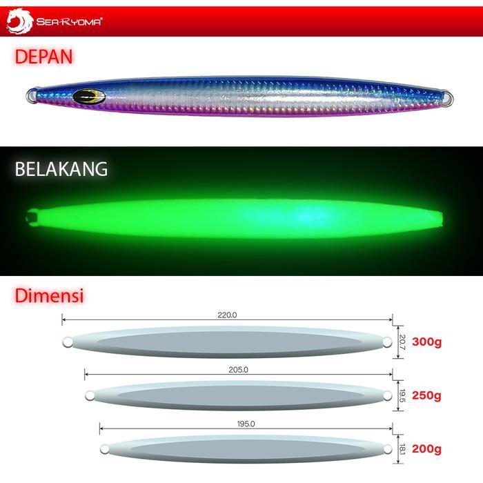 Searyoma Metal Jig Rapid Cut Import 200G - 300G