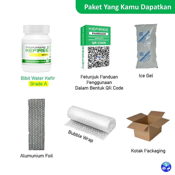 NEW PRODUCT WATER KEFIR GRAIN ALGA KRISTAL ALGA JEPANG TIBICOS KEFIREE BIBIT WATER KEFIR GRADE C 50