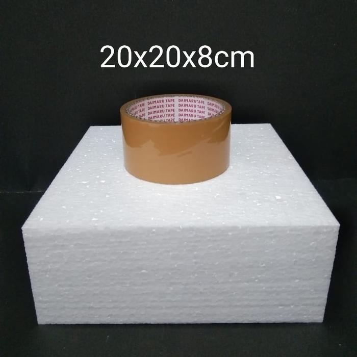 20x20x8cm Kotak Gabus Styrofoam