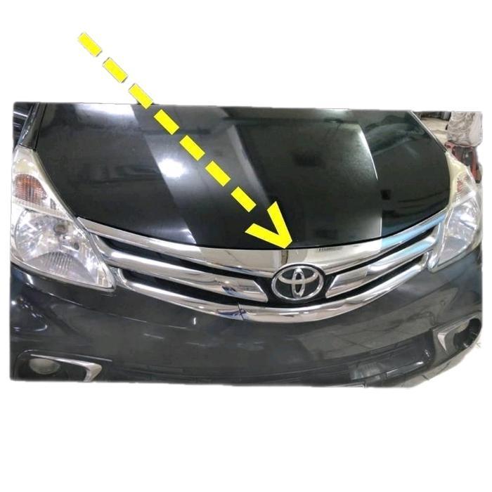 lis grill GRILLE depan Bagian Atas Hodlist TOYOTA All New Avanza / Xenia 2012 2013 2014 2015 chrome