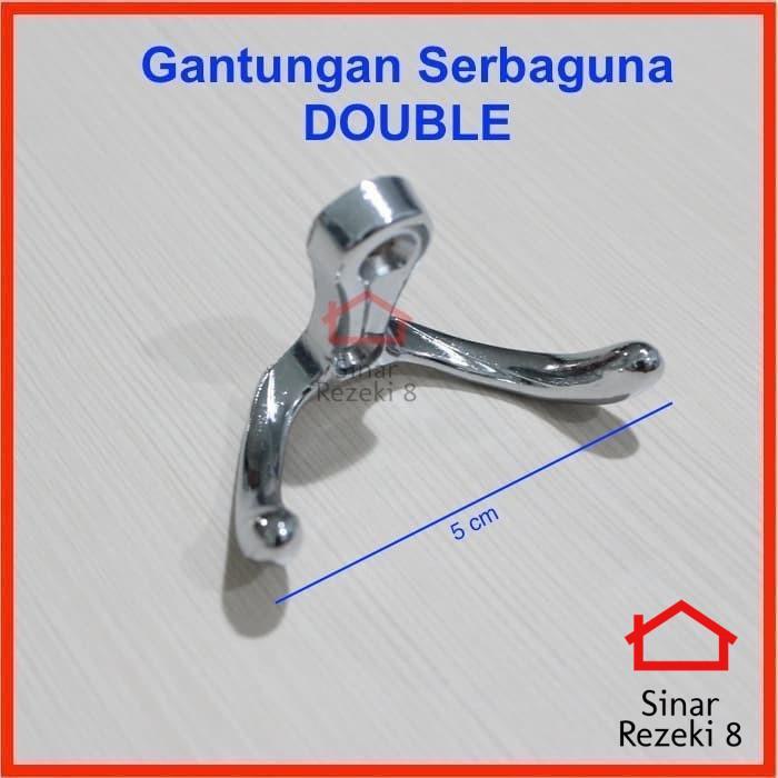 Kapstok Double Hook Gantungan Baju