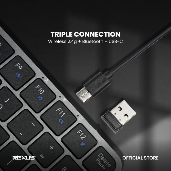 REXUS KL150 / KL-150 KEYBOARD OFFICE WIRELESS LOW-PROFILE - LAYOUT ULTRA SLIM DESIGN