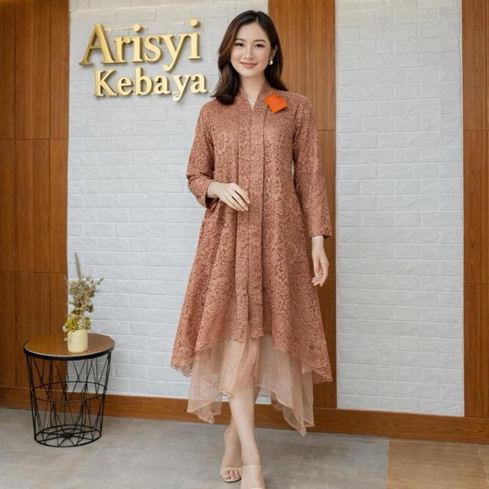 Dress Kondangan Busui Friendly Bahan Brukat Premium(Db)