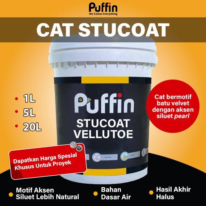 PROMO! Stucoat Vellutoe Cat bermotif batu velvet aksen siluet pearl