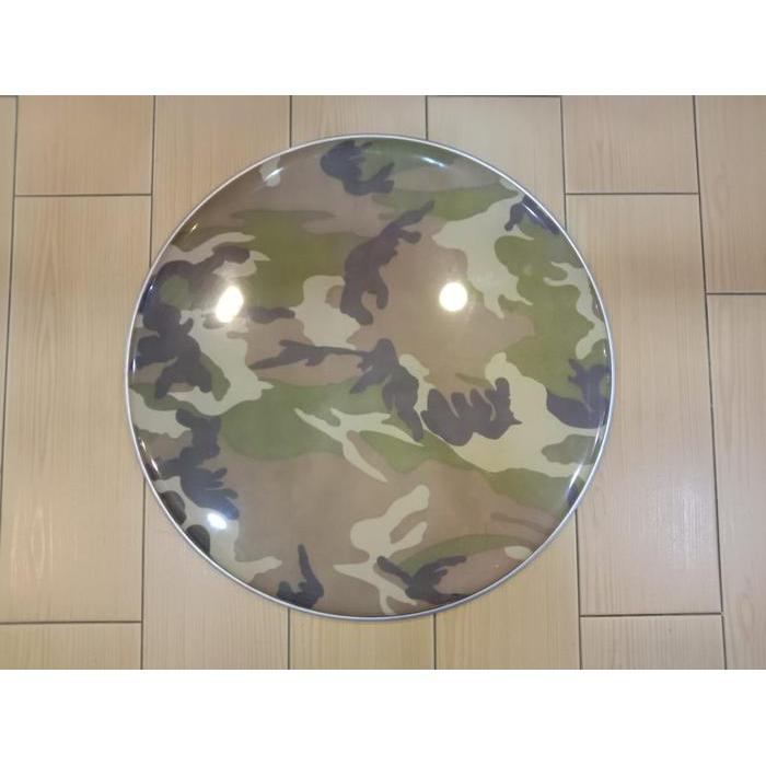 head drum, drum head, kulit drum motif army size 22"