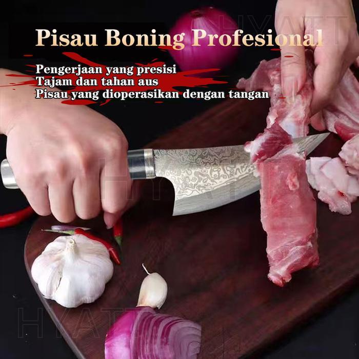 PISAU SUPER STAINLESS STEEL PISAU DAGING SUPER TAJAM BONING KNIFE PISAU POTONG JEPANG PEMOTONG