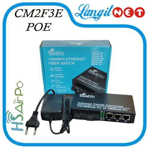 Hs Airpo Cm2F3E Media Converter 2Fiber 3Eth10/100