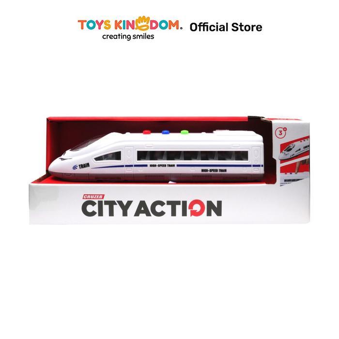 Hot Wheels - Toys Kingdom Cruzer 1:32 City Action Friction Speed Train Toys Kids Toy Mainan Anak