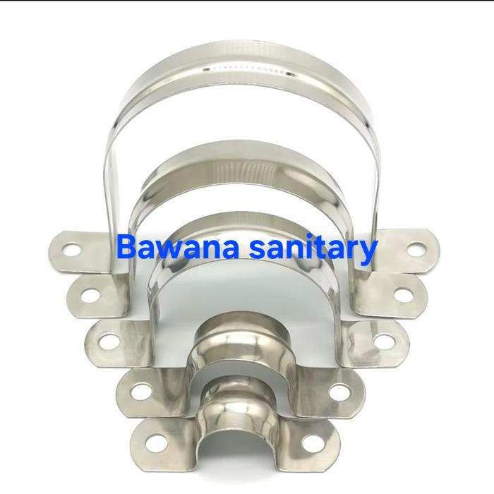 Klem dinding Pipa 5 in /Klem pipa besi 5" / Klem tembok Flexible duct