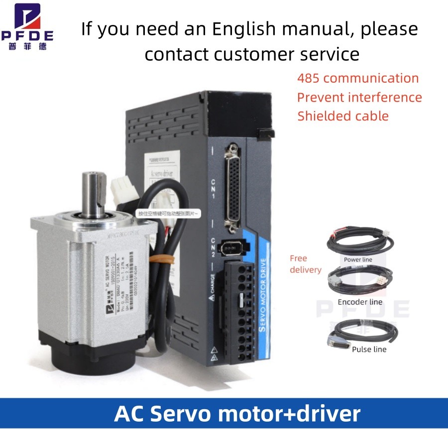 New 750W Ac Servomotor 2.39N.M 80 Drive Kit 3000Rpm Drive +17 Bit Magnetic Encoder+Encoder Cable