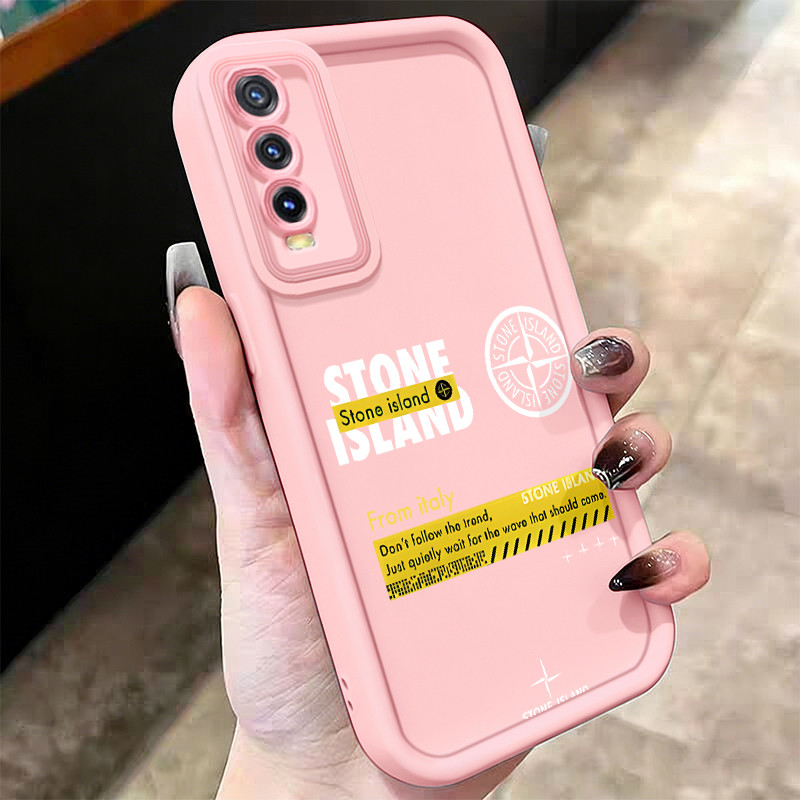 Casing Hp untuk VIVO Y20 Y20s Y20i Y20t Y20G Y12s Y12a Y11s Y30G Y33t Y33s Case Rusak Stone Island K