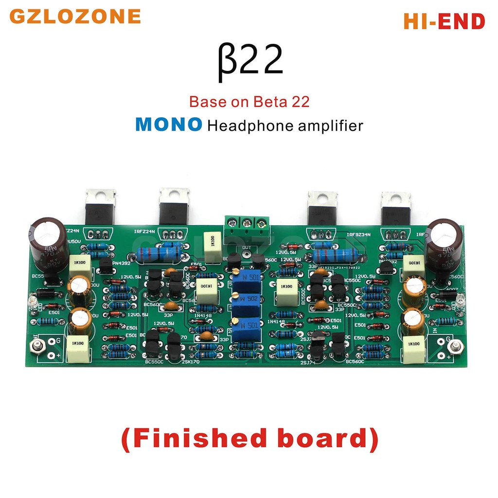 HI-END B22 MONO Headphone Amplifier Base On Beta 22 DIY Kit/Finished Board