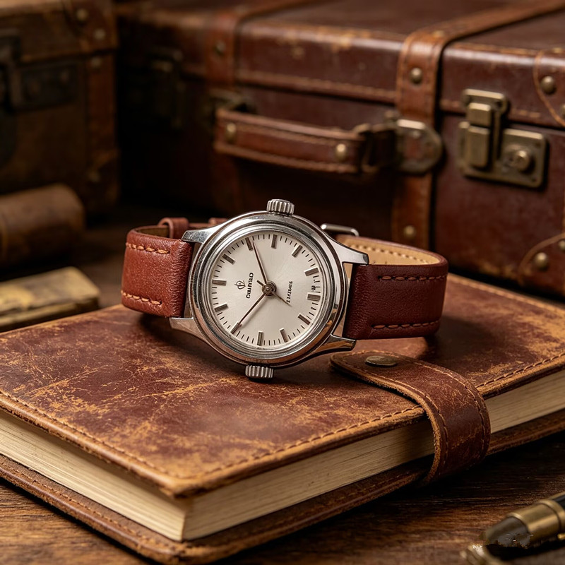 DUGARY vintage manual mechanical watch for women 90s inventory Wristwatches 36mm shang hai brand