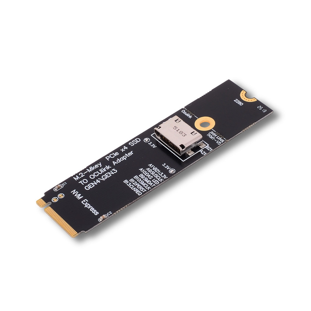 ADT-Link PCIe 5.0 X4 to OCuLink Expansion Card for Laptop External Graphics Card M.2 NVMe To SFF8612