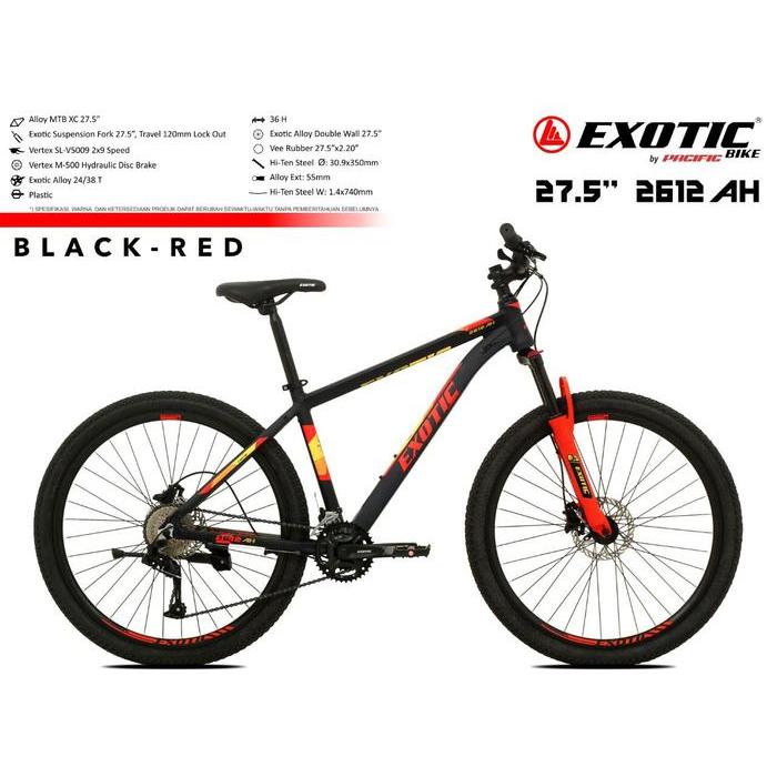 Sepeda Gunung / MTB 27.5" Exotic ET 2612 AH-FL - NO BUBBLEWRAP