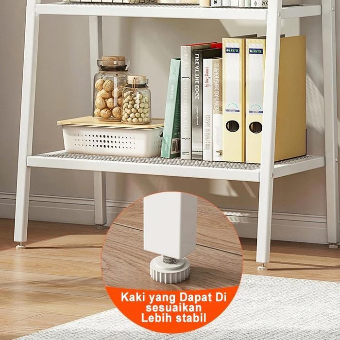 [Barang Ready] Cod 3L/4L/5L Rak Buku Kamar Rak Buku Minimalis Rak Susun Besi Seri Rak Dinding
