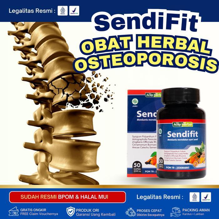 Sendifit - Suplemen Untuk Tulang Keropos, Osteoporosis, Penguat Tulang, Kepadatan Tulang, Suplemen